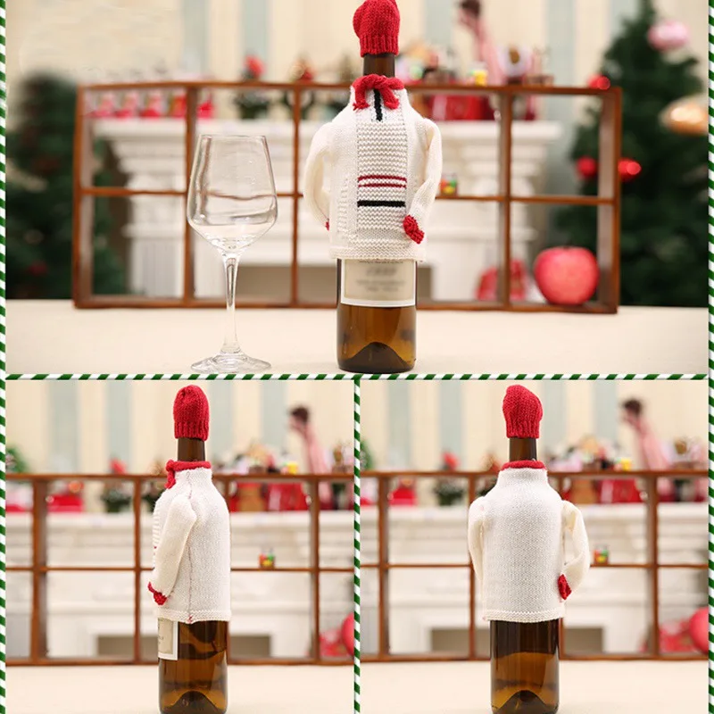 Домашний шикарный вязаный Рождественский свитер красная фотография