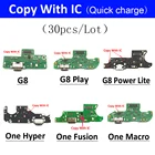 30 шт. USB-разъем для зарядки док-станции гибкий кабель для Moto G8 Power Lite G7 G8 Play One Hyper One Fusion One Macro запасные части