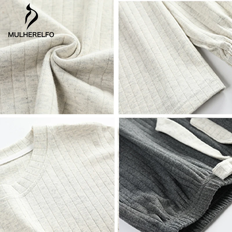 

Korean Round Collar Women's Home Wear Lovely Cartoon Print Long Sleeves Female Pajamas Loose Comfort 2-Piece Pullover Sleep Wear