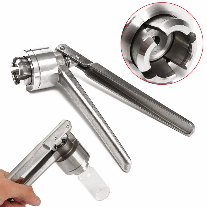 

1Pc For Crimping 20mm Flip Off Cap ottle Clamp Pliers Capping Machine Stainless Steel Manual Vial Crimper Hand Sealing Machine
