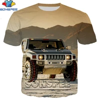 sonspee suv car desert rally off road vehicle shirt 3d printing men womens summer tee man punk oversize tshirt kid tshirts top