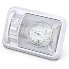 Светодиодный внутренний потолочный светильник RV для лодки, кемпера, прицепа, морской одиночный купольный светильник с креплением, переключатель вклвыкл, 12 В, 4000 лм, 6500-K, белый