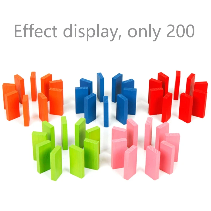 

200PCS Rainbow ino Wooden Building Blocks Infants and Young Children Early Education Educational Toys