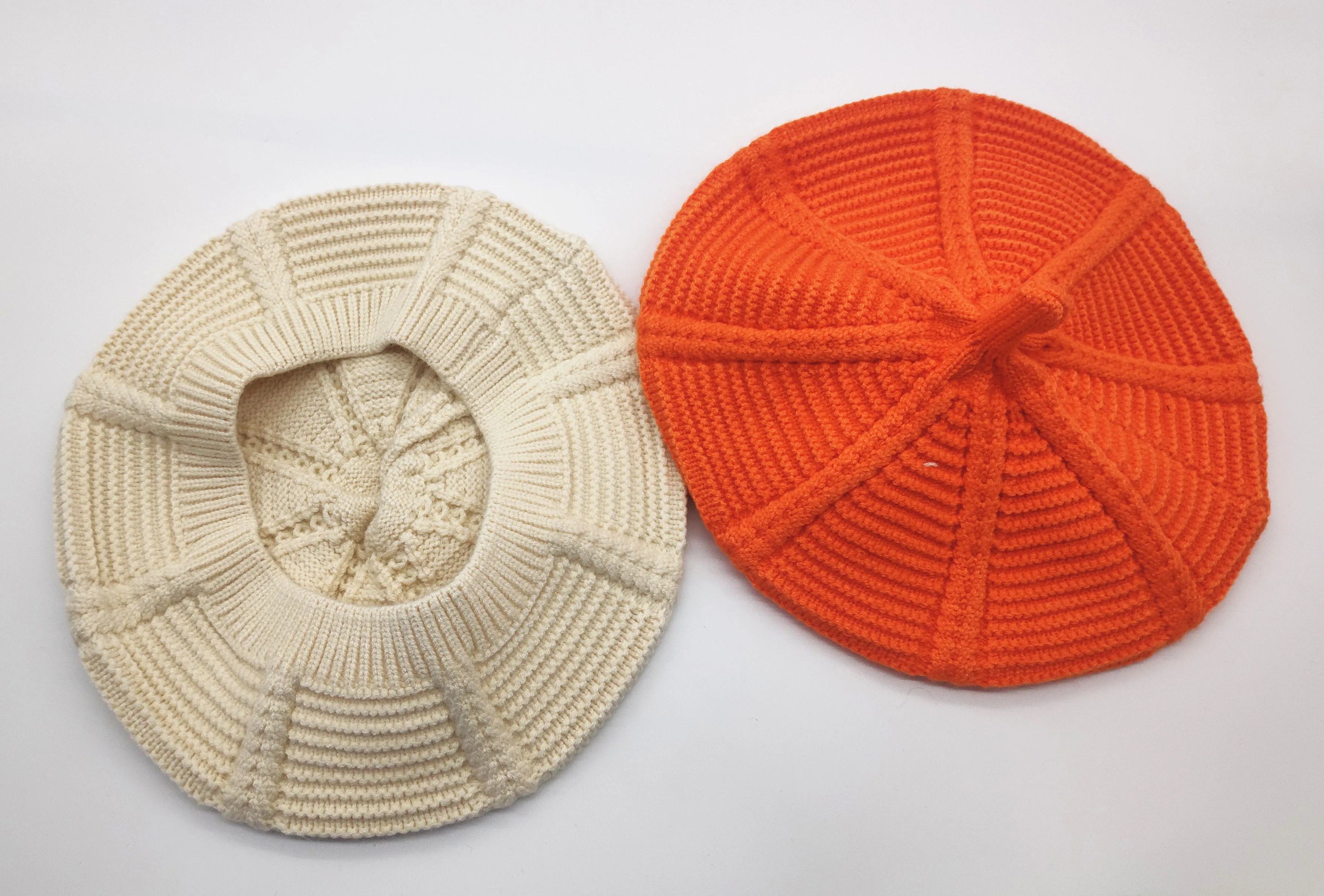 Новая мода для женщин и детей зимний теплый вязаный берет шапка повседневная