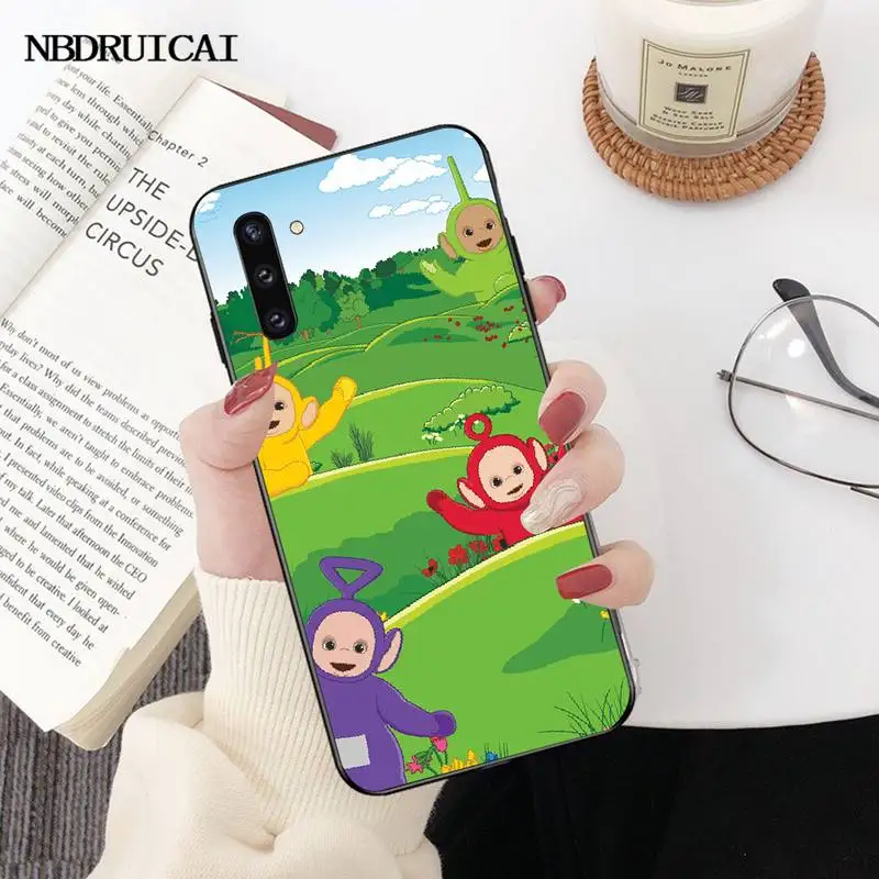Мягкий силиконовый черный чехол для телефона PENGHUWAN Teletubbies Samsung Note 3 4 5 7 8 9 10 pro M10 20 30 |