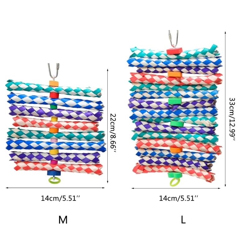 

Bird Chewing Weaving Foam Toys Parrot Tearing Toy for Parrotlet Cockatoo 85DB
