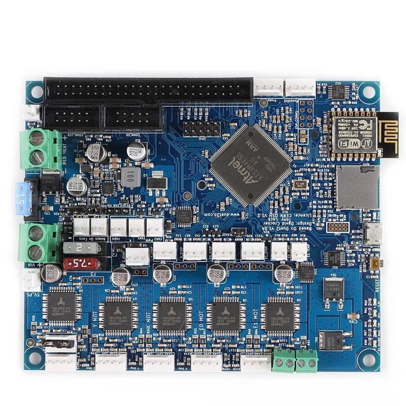 Duet 2 Wi-Fi V1.04 Клонировали 32 бит доска с 4 3 дюйма PanelDue Пресс Sn контроллер для станков