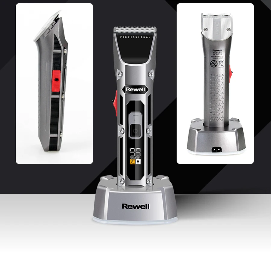 Профессиональная электрическая машинка для стрижки волос с ЖК дисплеем