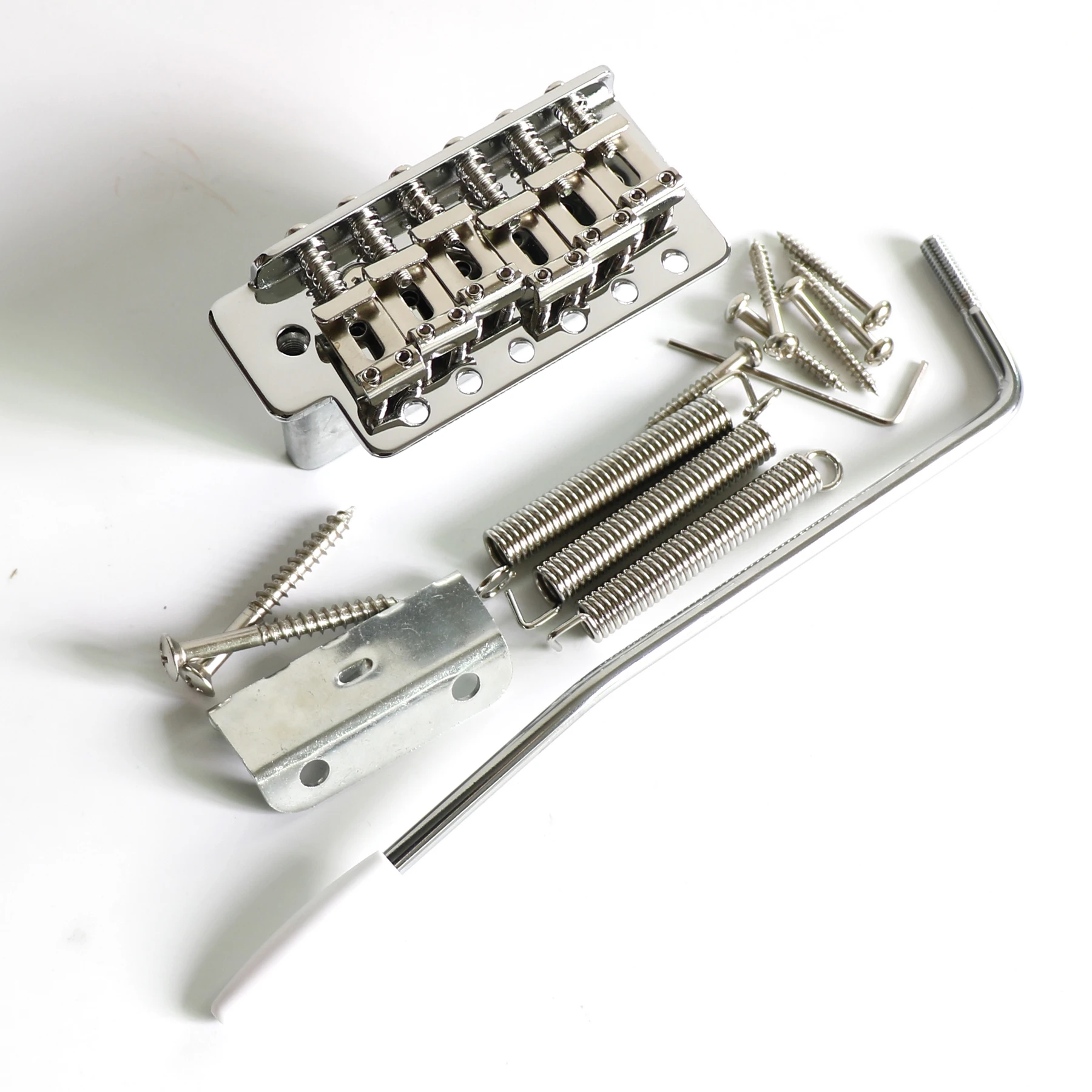 

Handmade Guitar Parts Set Single Shake Vibrato System Retro Bend Iron Head Electric Guitar String Bridge