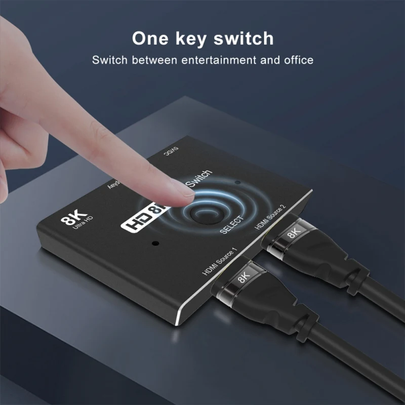 

For HDMI-compatible 2.1 HD Two-cut HD Converter 8k4k3d For HDMI 8K Outover USB A to MICRO B cable