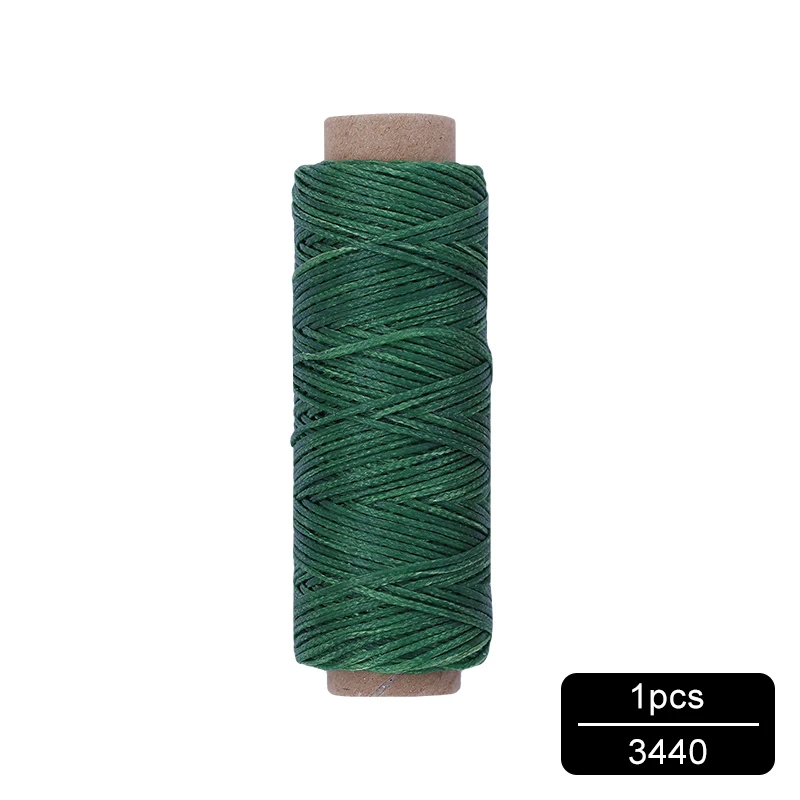 NO.3440 MIUSIE 1 шт. 50 м 150D 1 мм кожаный вощеный шнур для DIY инструмент для рукоделия ручная строчка плоская Вощеная швейная линия - Цвет: NO.3440