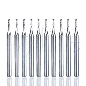 5 шт. твердосплавные сферические насадки для фрезерного станка с ЧПУ 4 мм концевые фрезы 18 дюйма хвостовик 1,0 мм лезвие