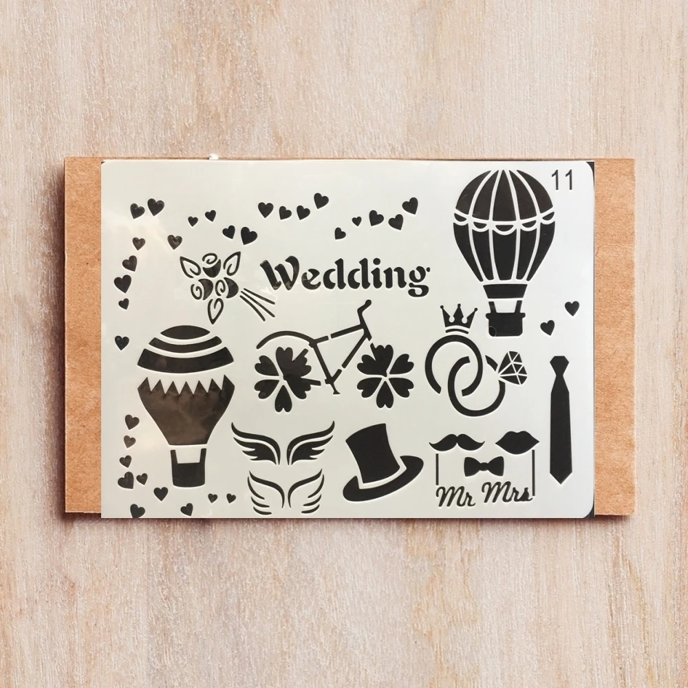 26*18 см Свадебный горячий воздушный шар DIY слойные трафареты рисунок раскраска для