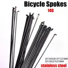Спицы для горногодорожного велосипеда из нержавеющей стали, спицы 14 г, черные, высокопрочные, 304293 мм