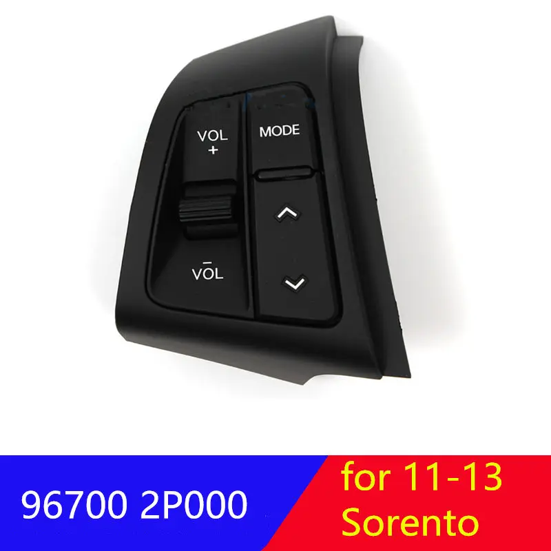 Interruptor de Control remoto de dirección genuina para Kia Sorento, botones de control de volumen Multimedia, 96700-2P000CA, 2010-2013