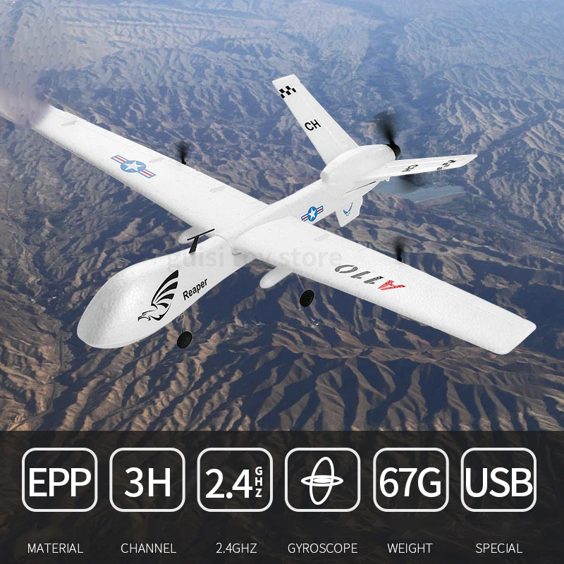 Parkten WLtoys XK A110 MQ 9 2 4G 3Ch RC самолет Z51 обновленная модель для уличных игрушек