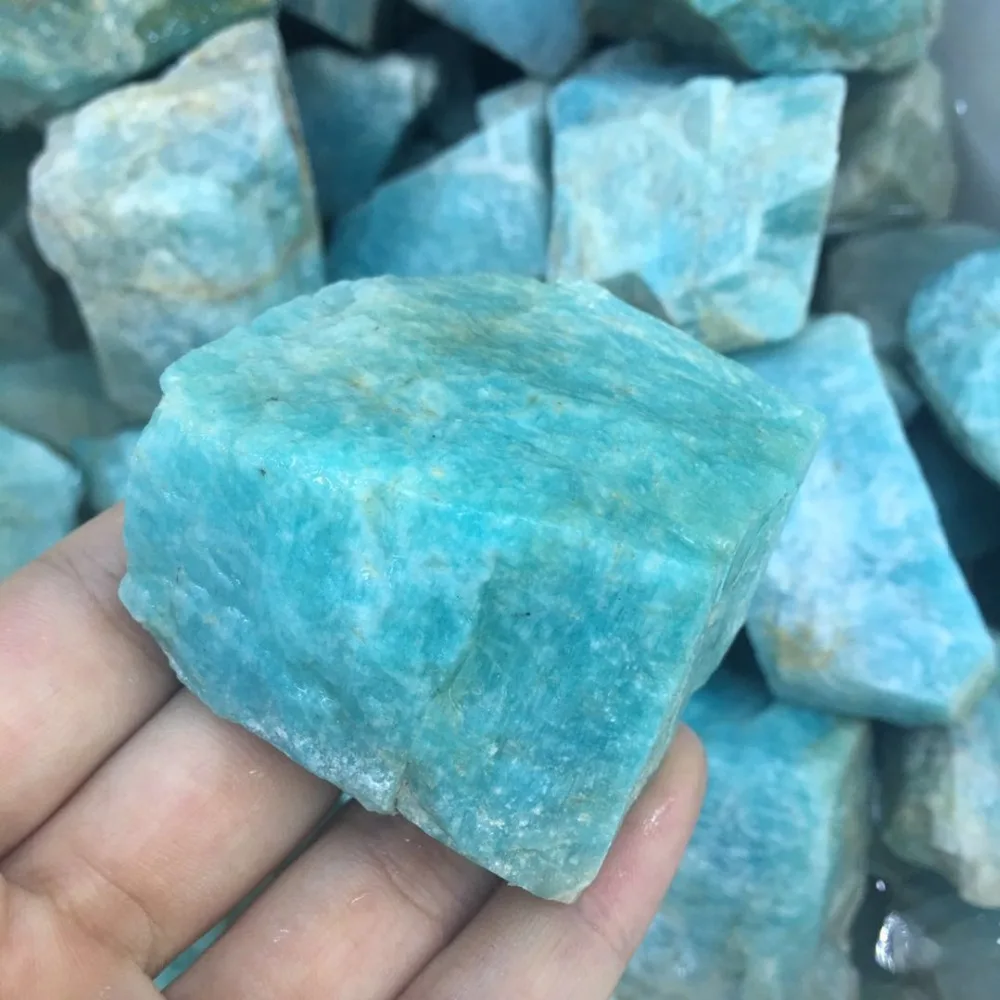 

1pc Big size Natural raw amazonite rough amazon stone natural quartz crystals mineral energy stone for healing