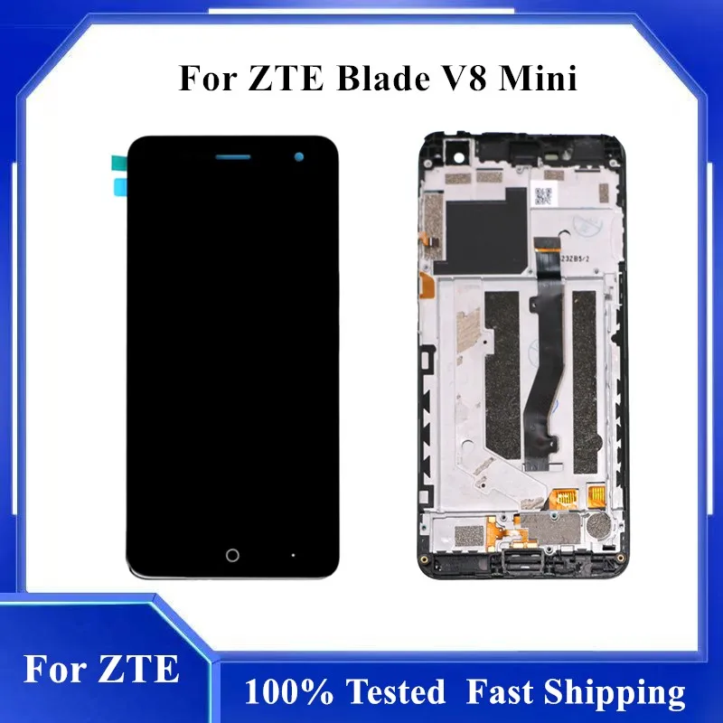

5,0 "для ZTE Blade V8 Mini Полный ЖК-дисплей сенсорный экран V8 Mini дисплей Сенсорная панель мобильный телефон Замена с инструментами