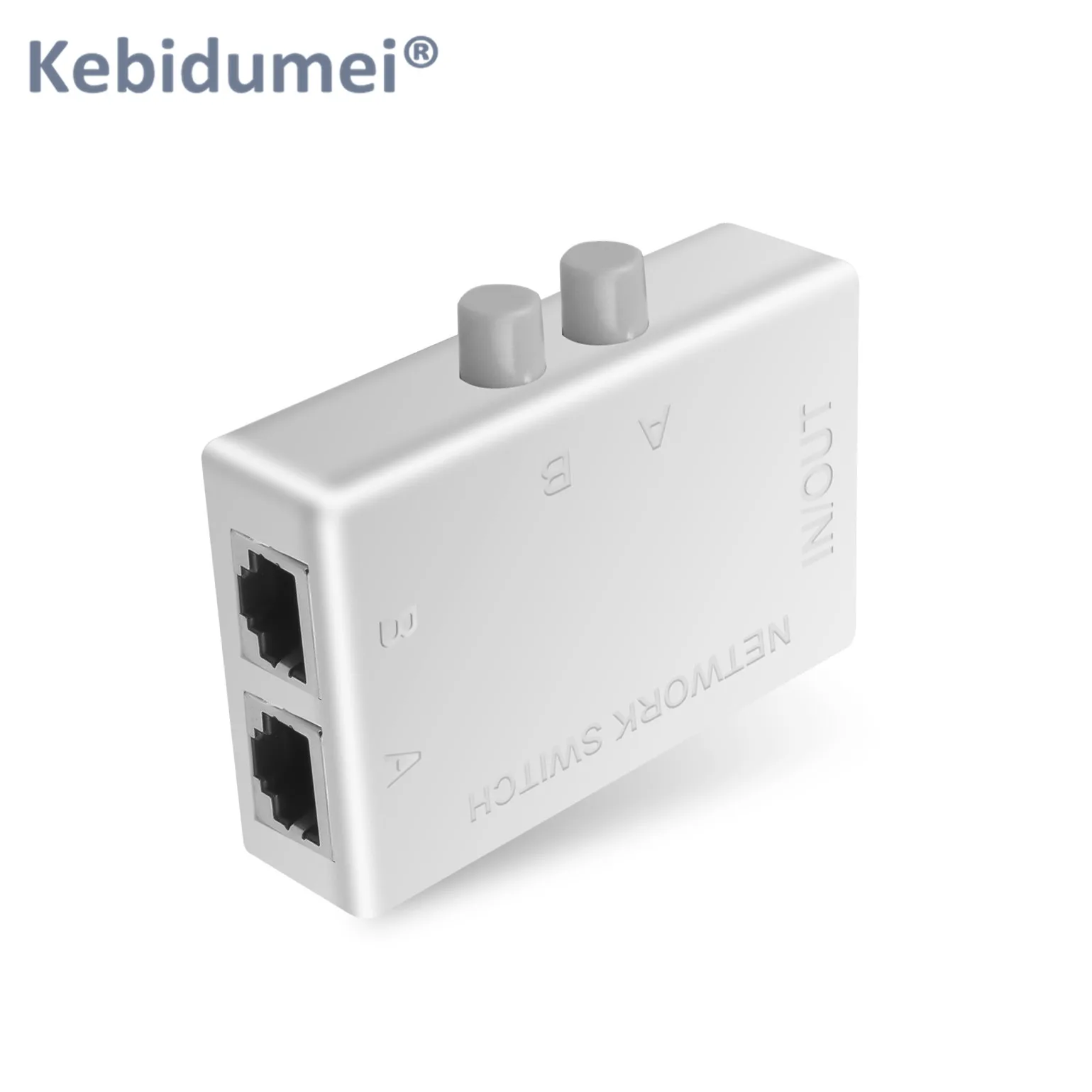 Kebidumei 2 порта RJ45 LAN CAT6 Сетевой Переключатель Селектор внутренний внешний сетевой