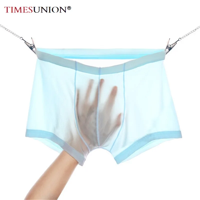 

3pcs Summer Boxer Shorts Underwear Cool Ice Silk Men's Boxer Underpants Super Breathable Men Sexy Slim Man Panties Plus Size