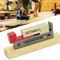 three color sliding table saw slot adjuster mobile measuring block length compensation woodworking tool