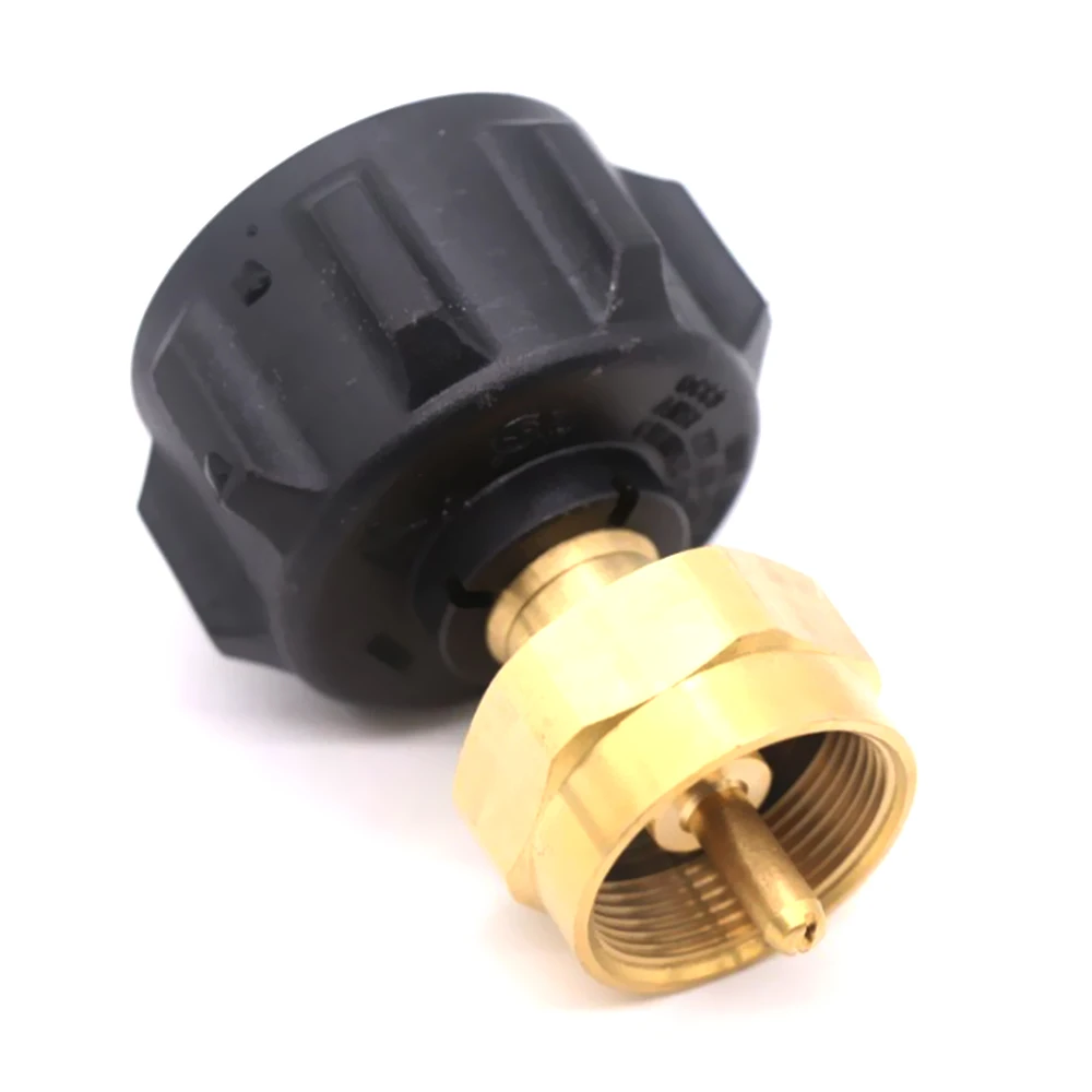 

QCC1 to POL One Pound Gas Cylinder Inflation Adapter With Over-Current Protection Brass Interface Accessories