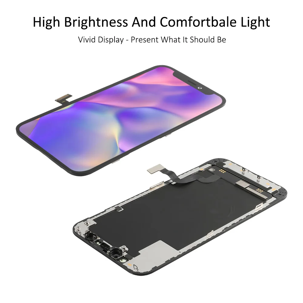 Pantalla LCD para m&oacute;vil, montaje de digitalizador t&aacute;ctil con reemplazo 3D, para iPhone 12, 12mini, 12 Pro Max, con regalo-5