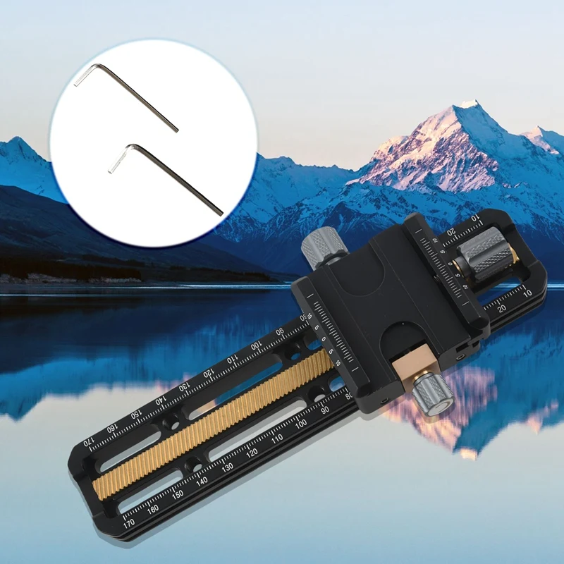 RISE-Macro Focusing Rail Slider Close-Up Shoot Head with Arca-Swiss Fit Clamp Quick Release Plate for Tripod MR-180 180Mm | Электроника