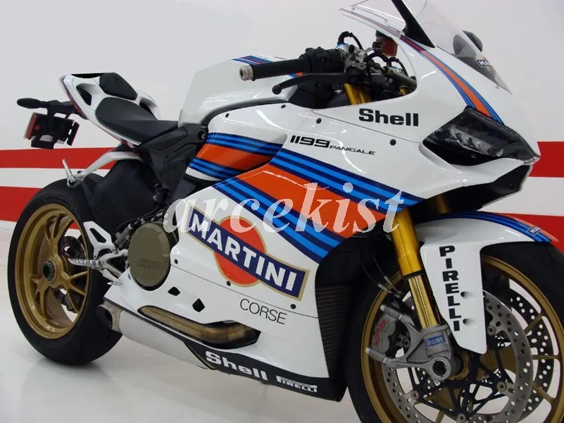 

New ABS Injection Mold Fairings Kit Fit for Ducati 899 1199 panigale 1199S 2012 2013 2014 12 13 14 15 Custom White