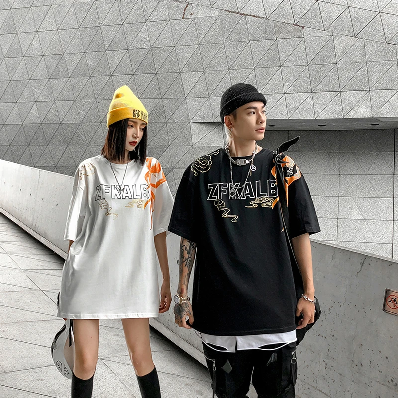 Хипстер принт Феникс Футболка мужская хип хоп 2020 уличная одежда футболка лето