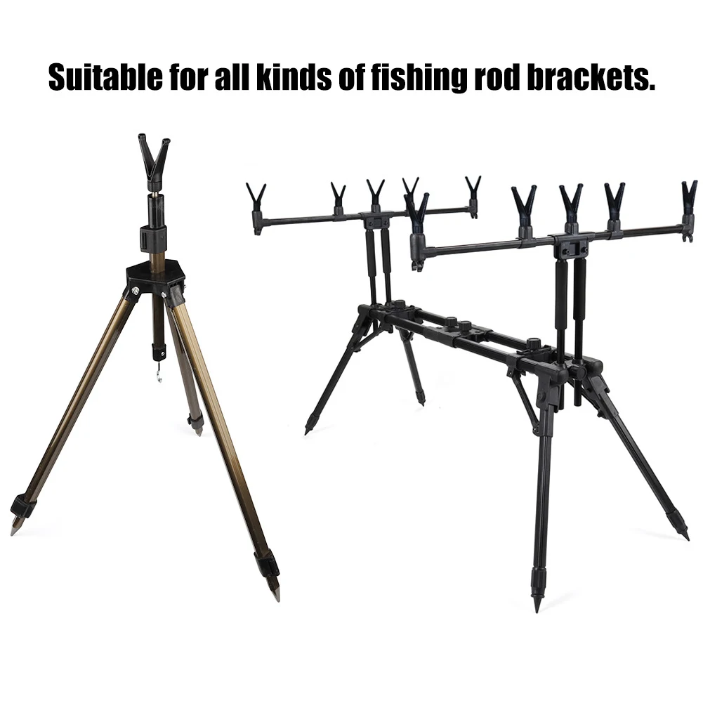 

V-Shaped Fishing Rod Holder Bracket Heads Adjustable Durable Fishing Pole Rest Stand Sea Carp Fishing Tackle Accessories Tackle