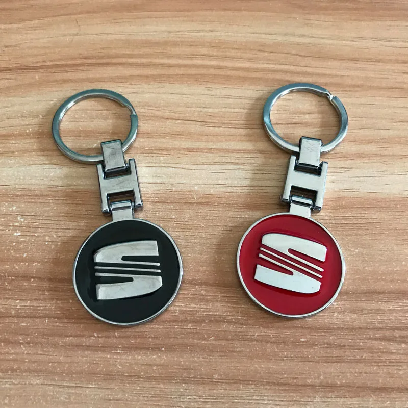 

High Quality Metal Keychain for Volkswagen VW SEAT Leon Ibiza 6j Ateca Arona Altea Alhambra Emblem Car Key Ring Auto Accessories