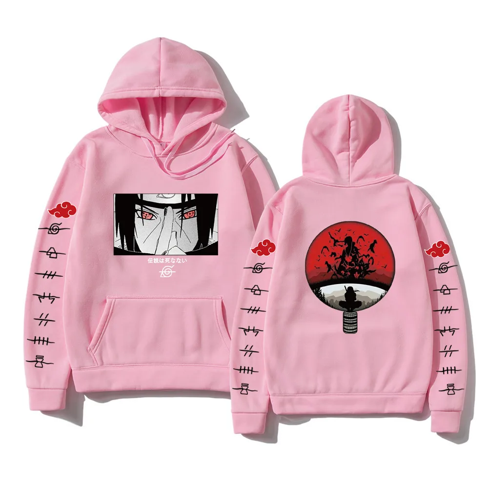 

Толстовка Мужская/женская с японским аниме принтом, свитшот, пуловер в стиле Харадзюку, Черный свитшот, уличная одежда