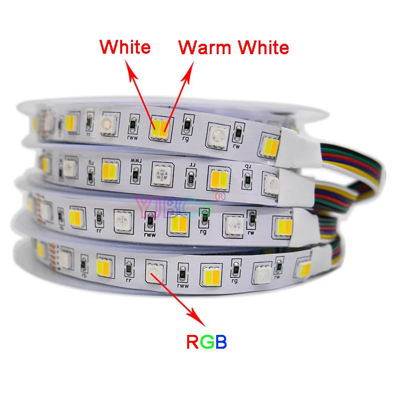 

5M 12V 24V 120LEDs/m SMD 5050 LED Strip Light CCT/White/Warm White/Red/Green/Blue/RGB/RGBW/RGBWW/RGB+CCT Flexible Lamp Tape