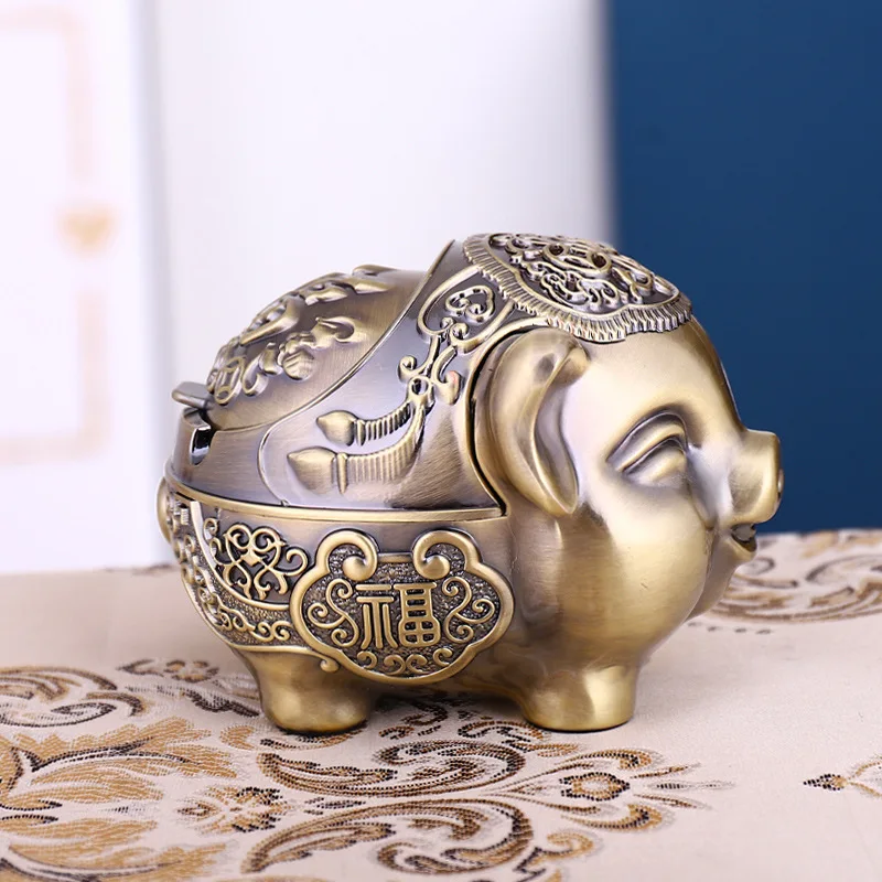 

Ashtray creative personality home ashtray net red living room high end office smashable lucky pig