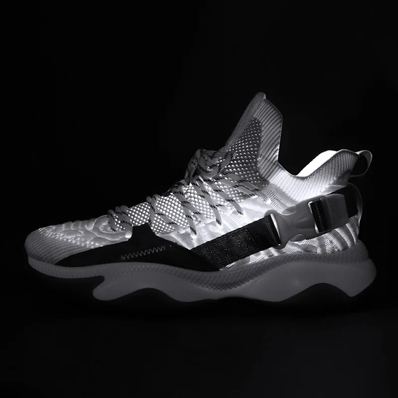 Мужские кроссовки на толстой подошве дышащие Спортивные высокого качества для