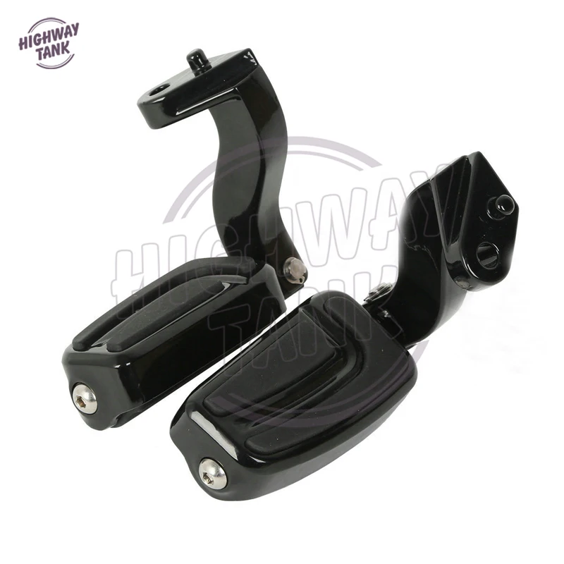 Черный мотоцикл Пассажирские подножки для ног Чехол Harley Tri скользящий Electra Glide