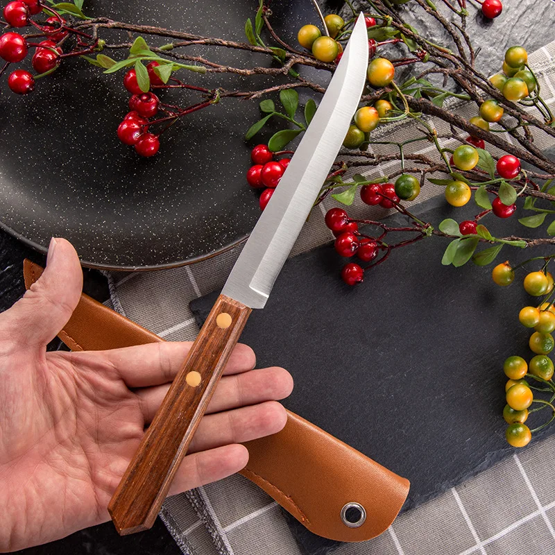 

Fishing Stainless Steel Kitchen Knife Handmade Boning Knife Meat Cleaver Outdoor Cooking Cutter Butche Cutlery Boning Knife