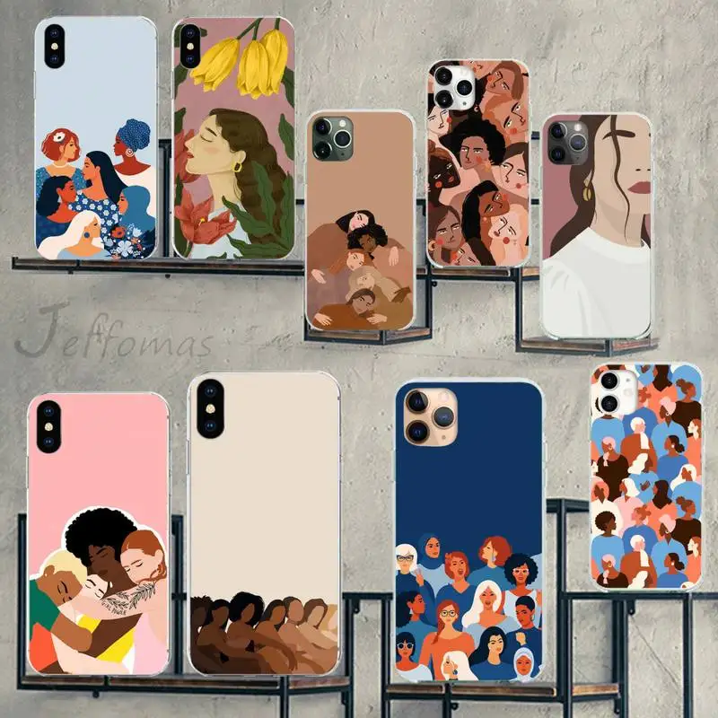 

Women empowerment graphic illustration Phone Case for iPhone 7 8 11 12 13 mini pro X XS XR MAX Plus