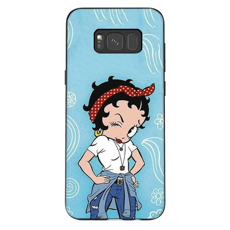 Силиконовый Мобильный чехол для телефона для samsung A70 A60 A50 A40 A20 A30 A10 A9 A8 A7 A6 A5 плюс Чехол для нового IPad Betty Boop