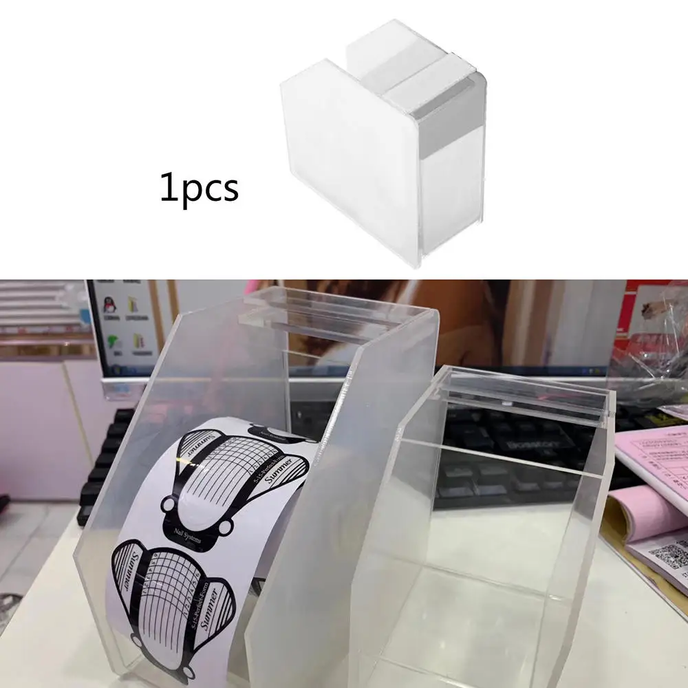 

Acrylic Nail Art Remover Paper Wipe Holder Container Manicure Nail Tape Holder Storage Box DIY Manicure Styling Tool