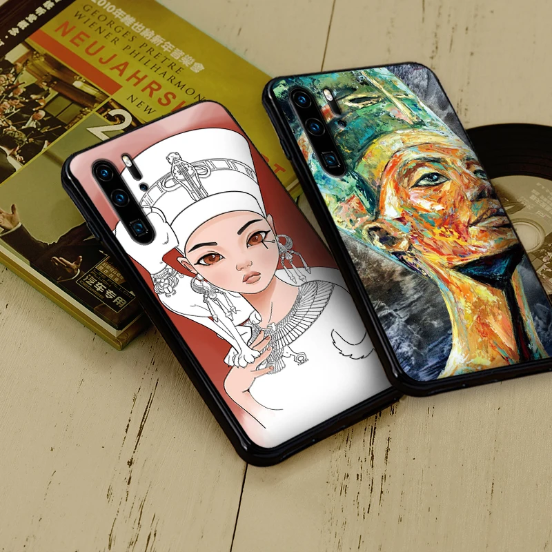 Egypt Nefertiti Мягкий силикон для huawei P30 Lite Pro P Smart 2016 2019 P8 P9 P10 P20 TPU | Мобильные телефоны и