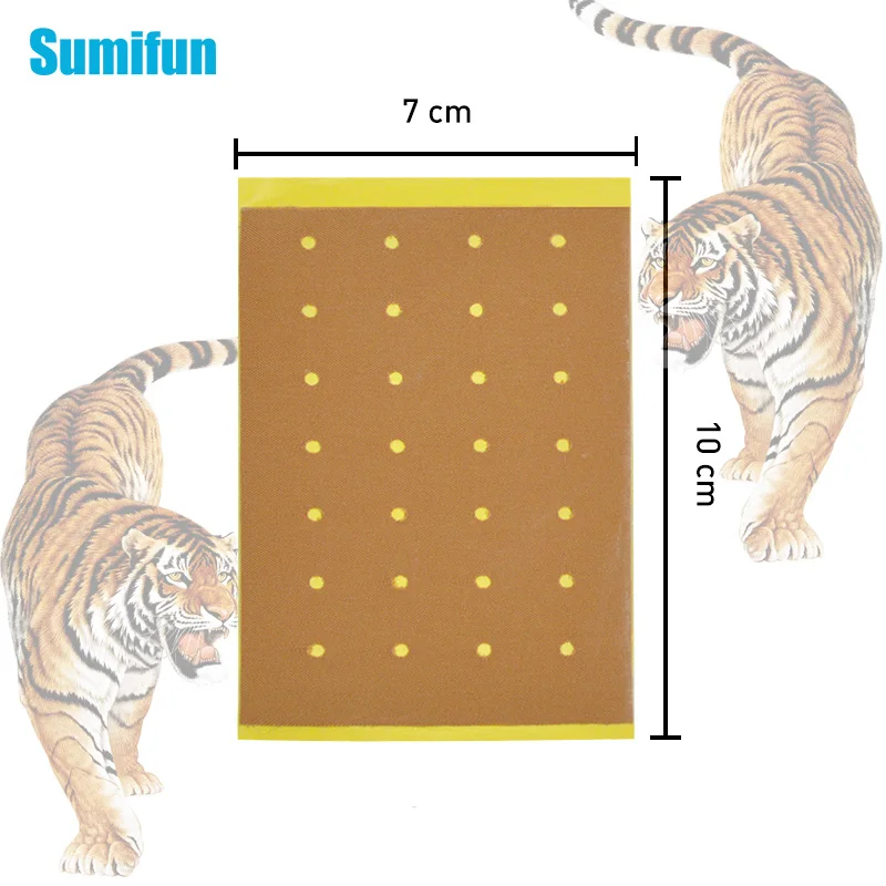 

Sumifun 8Pcs/bag Tiger Balm Plaster Herbal Balm Capsicum Plaster For Joint Rheumatoid Arthritis Pain Muscle Pain Relief Patch