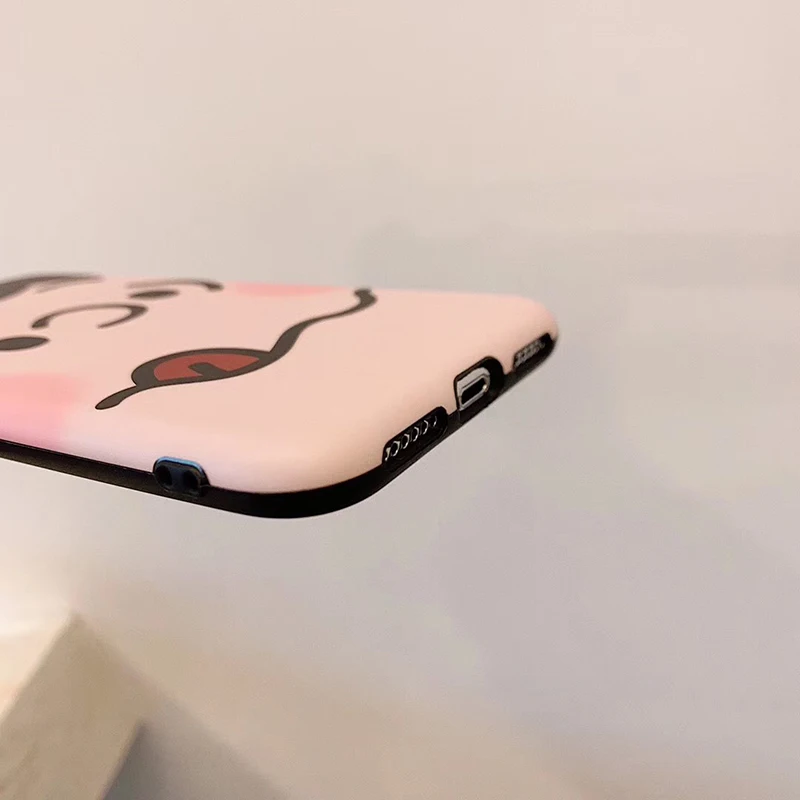 Милый чехол для телефона Charlie коричневый Lucy s для iPhone X, XR, XS, Max, 6, 6 s, 7, 8 plus, чехол с матовым красным сердечком, Мягкая силиконовая задняя крышка