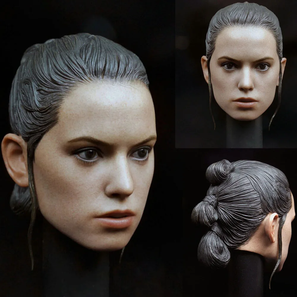 

In Stock 1/6 Woman Soldier Delicate Head Sculpt Daisy Ridley Heroic Female Warrior Head Carving Model For 12'' Action Figure