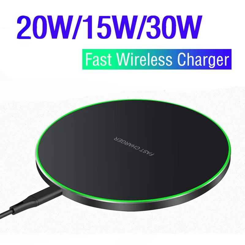 

30W 20w 15W Qi Wireless Charger Dock for LG Velvet G7 G8 V30 V40 V35 V50 V60 ThinQ Wing Wireless Induction Fast Charging Pad