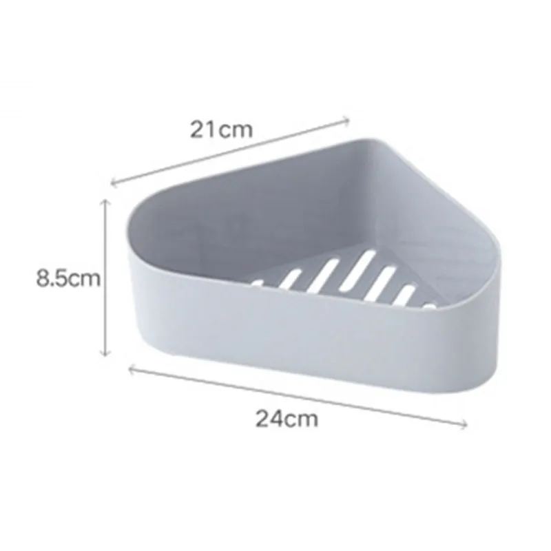 

Bathroom Shelf Punch-free Wall Hanging Bathroom Corner Triangle Wash Rack Kitchen Storage Rack Bathroom Shelves For Home Kitchen