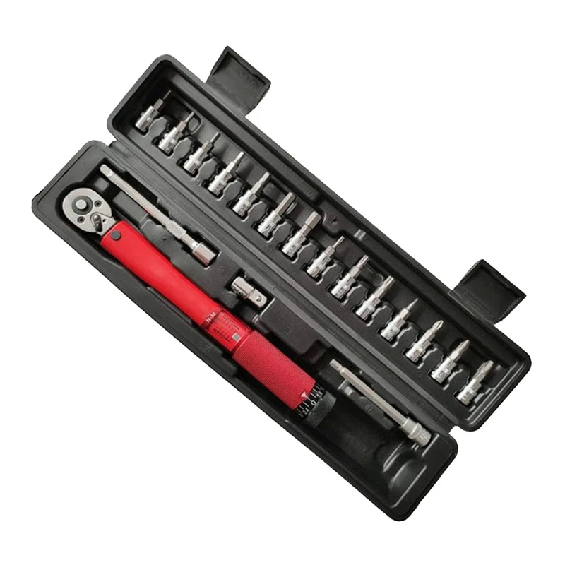 

Набор динамометрических ключей MXITA 18 шт./компл. 2-24 нм 1/4, инструмент для велосипедного динамометрического ключа, высокоточный гаечный ключ
