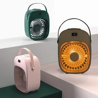 mini cooling fan portabledesktop small air humidification fan add water spray for office bedroom rechargeable fan