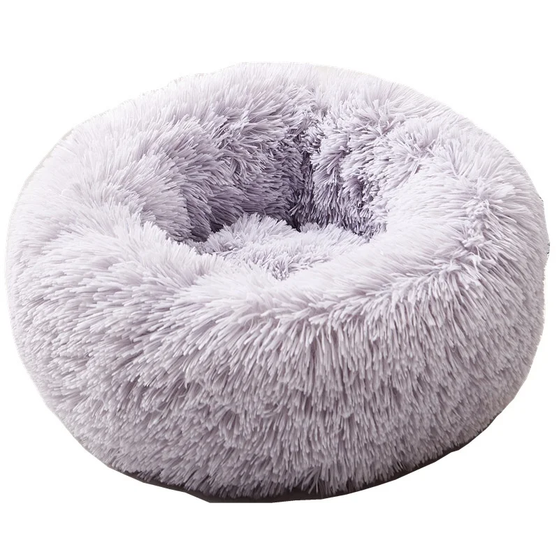 XL 80cm round plush pet nest supplies cat litter kennel | Дом и сад